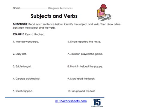 Diagramming Sentences Worksheets 15 Worksheets Worksheets Library