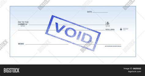 Void Blank Check Image And Photo Free Trial Bigstock