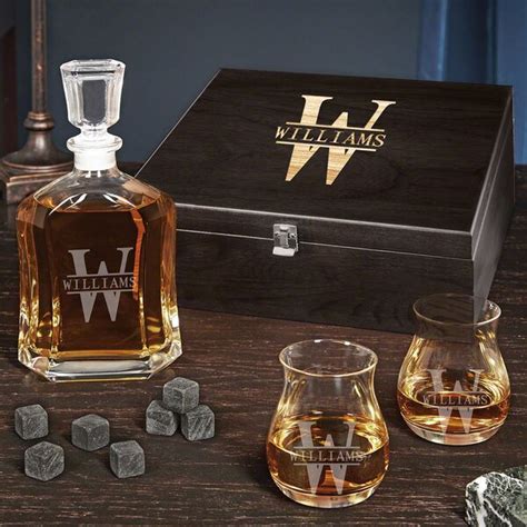 East Urban Home Oakmont Personalized Whiskey Decanter Set Wayfair