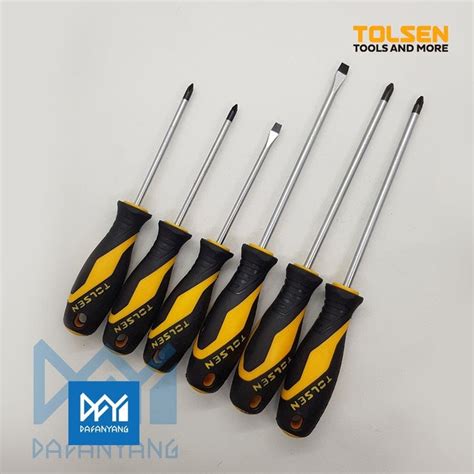 Jual Penawaran Terbaru 6 Pcs Tolsen Screwdriver Set 20014 Obeng 1 Set