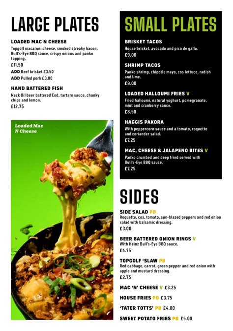 Topgolf Glasgow - Prices | Promos | Plans | Menu