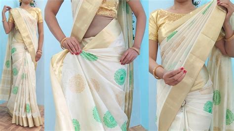 Cotton Silk Saree Draping Tricks For Beginners Very Easy Shoulder