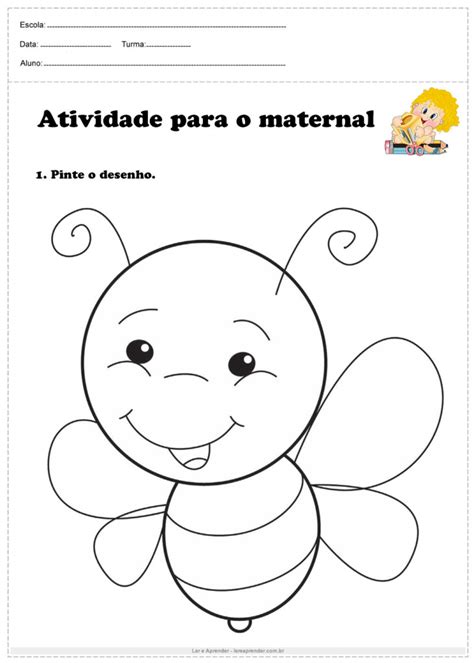 Atividades Para O Maternal Para Imprimir Ler E Aprender