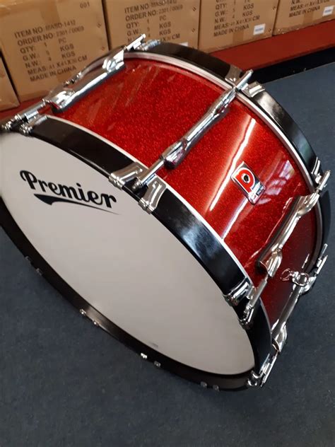 Red Marching Bass Drum