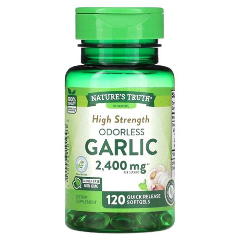 Nature S Truth High Strength Odorless Garlic Mg Quick