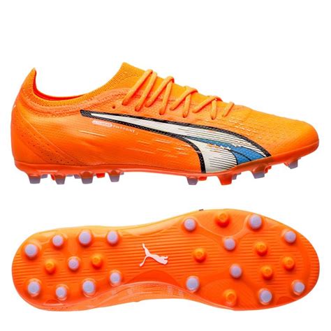 PUMA Ultra Ultimate MG Supercharge Orange Hvid Blå unisport dk