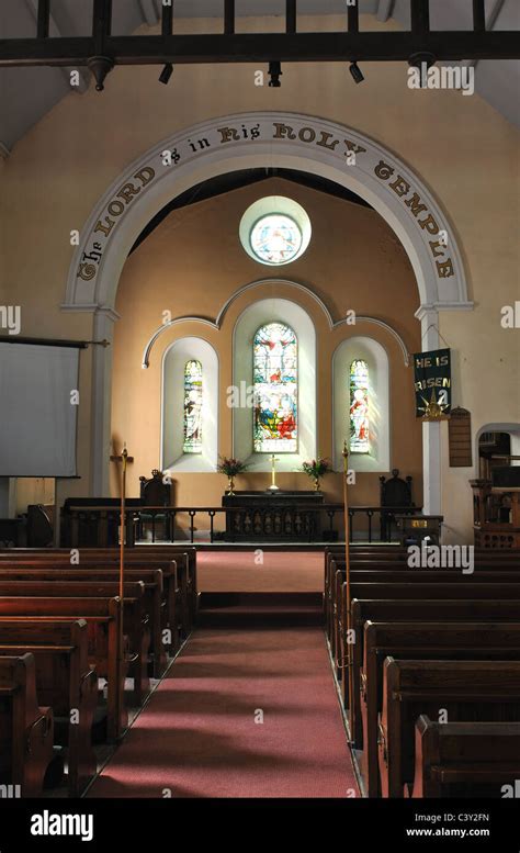 Interior Of Holy Trinity Church Brimscombe Gloucestershire England