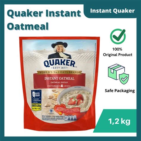 Jual Quaker Instant Oatmeal Gr Warna Merah Shopee Indonesia