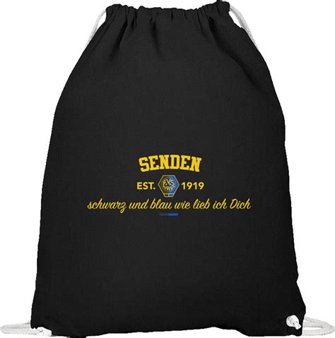 FV Senden Gymbag Slogan 2 Schwarz Fan Shop Verein