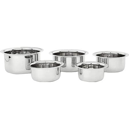 Buy Marudhar Steel Set Of 5 Multi Purpose Use Copper Bottom Stainless