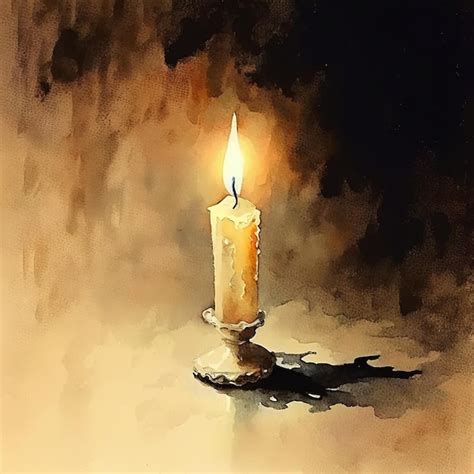 Premium AI Image | Isolated candle light digital art illustrations by ...