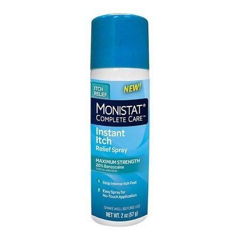 Monistat Anti Irritation Instant Itch Relief Spray 2 Oz