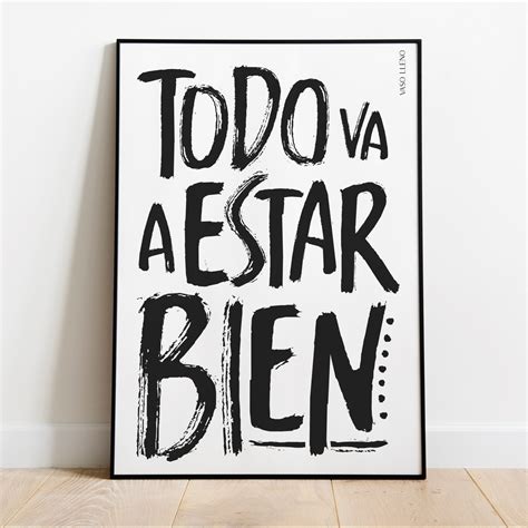 afiche todo va  estar bien vaso lleno