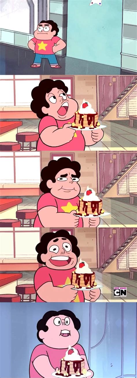 Steven Made Some Pretty Funny Faces In Together Breakfast Stevenuniverse