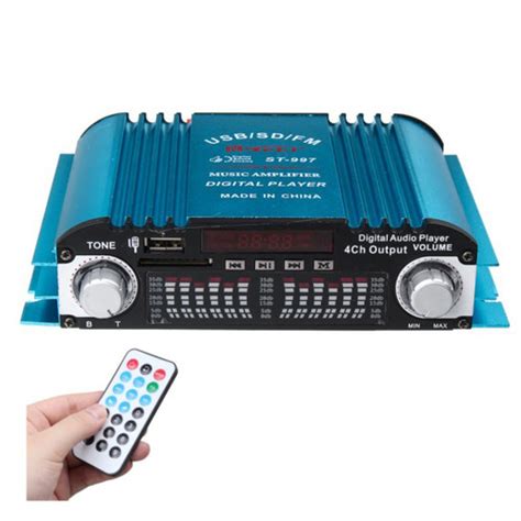 Jual Amplifier Teli St Usb Sd Fm Radio Ampli Mini Car Dc Input V