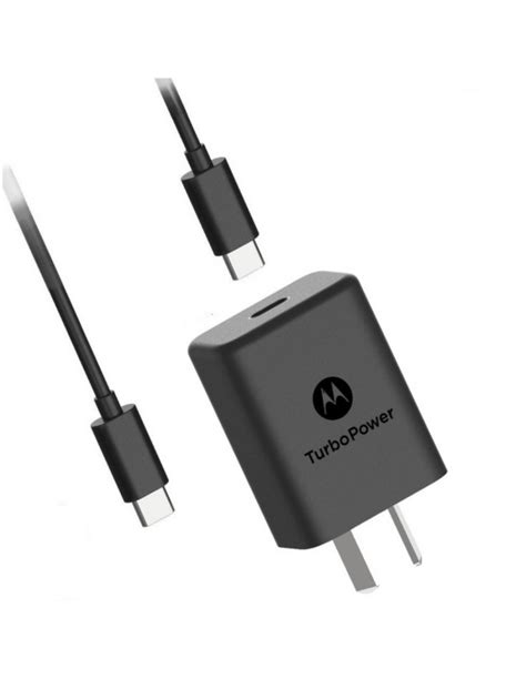 Cargador Motorola Turbo Power 30W Tipo C Cable Tipo C A Tipo C