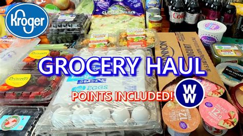 Big Week Ww Grocery Haul For Weight Loss Maintenance Weight