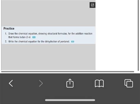 Solved Practice Draw The Chemical Equation Showing Chegg