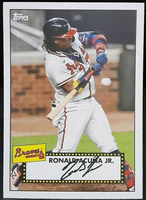 Ronald Acuna Jr 2021 Topps 52 Redux Series Mint Card T52 45 Minted