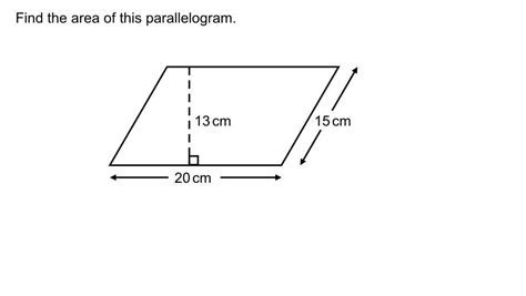 Area Of Parallelogram Worksheet Kuta