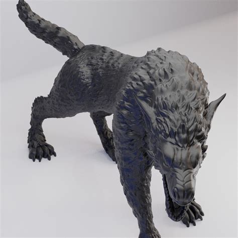 Hot Goblin ワーグ ミニチュア ホットゴブリン 牙をむく獣