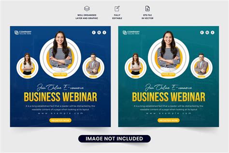 Corporate Web Seminar Invitation Poster Web Elements Iftistock