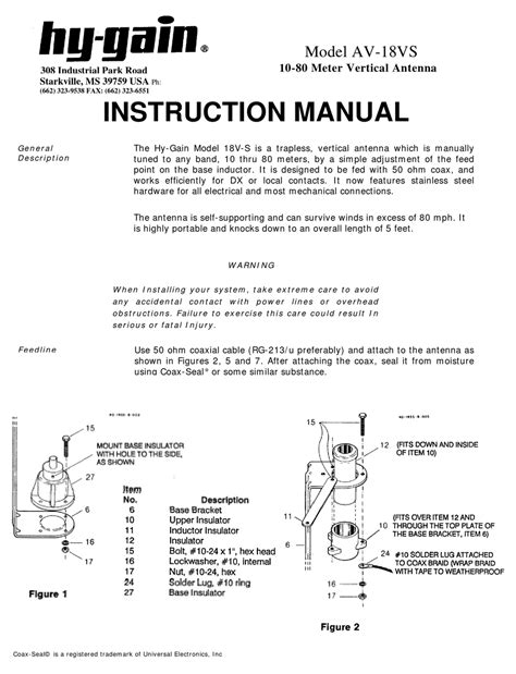 Hy Gain Antena Pdf Coaxial Cable Antenna Radio 52 Off