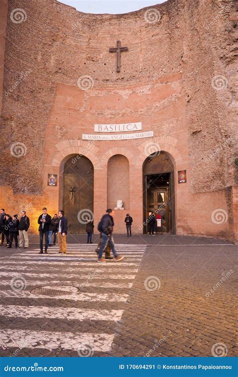 Kirche Der Heiliger Maria Der Engel Und Der Märtyrer an Den Diocletian