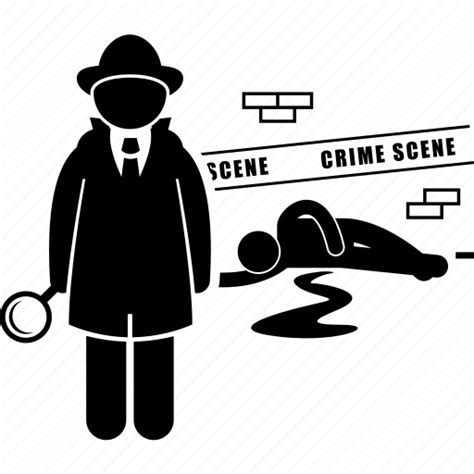 Crime, detective, forensic, investigate, investigator, scene, tape icon