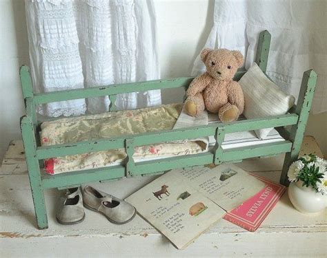 Darling Vintage Dolls Cot Or Crib With Chippy Paintwork And Etsy Uk