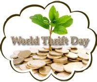 World Thrift Day celebrated every year 30 october, Thrift Day