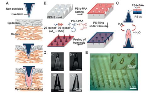 Extensible And Swellable Hydrogel Forming Microneedles For Deep Point