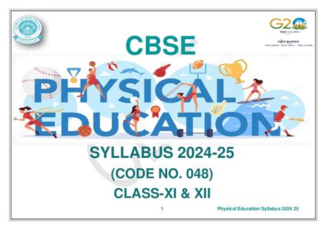 Cbse Class 11 Physical Education Syllabus 2025 New Download Pdf