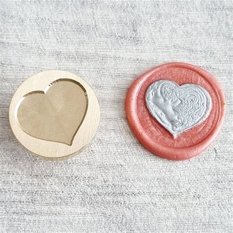 Heart Wax Seal Stamp Etsy Uk