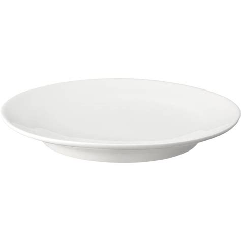 Lot De Assiettes En Porcelaine Blanche De Taille Moyenne Passe Au