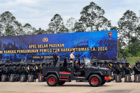 Polri Kerahkan 25 000 Personel Brimob Amankan Dinamika Pemilu 2024