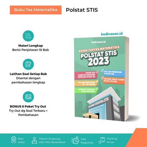 Jual Buku Tes Matematika Polstat Stis Shopee Indonesia