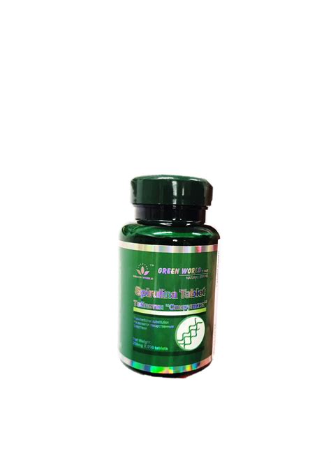 Green World Spirulina Plus Capsule Supplement Vitamins Reapp Gh