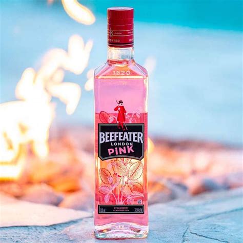 Beefeater Gin Pink 750ml %page% - Order Strawberry Flavoured Pink Gin - Oaks & Corks