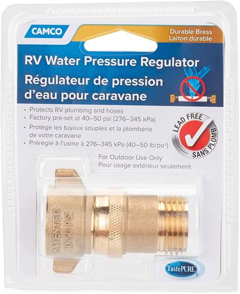 Rv Brass Inline Water Pressure Regulator Helps Protect Rv Plumbing And Hoses From High Pressure