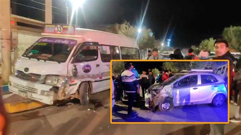 Accidente De Tránsito Dejó Dos Heridos En La Ciudad De Juliaca Radio Onda Azul