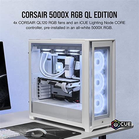 Corsair Icue X Rgb Ql Edition Tempered Glass Mid Tower Smart Case