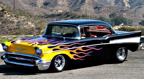 Just A Hotrodder 57 Chevy Bel Air Chevy Bel Air Old Classic Cars