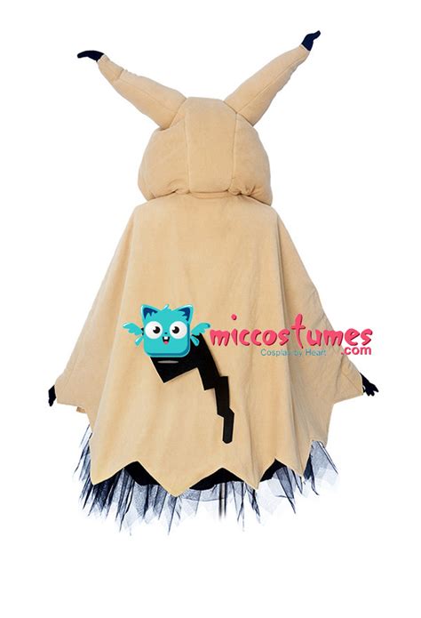 Pikachu Mimikyu Halloween Cloak Dress Costume For Adults Cosplay Shop