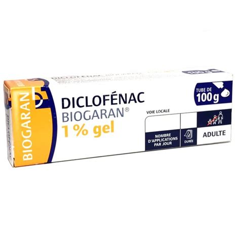 Diclofenac 1 Gel Biogaran Tube 100g