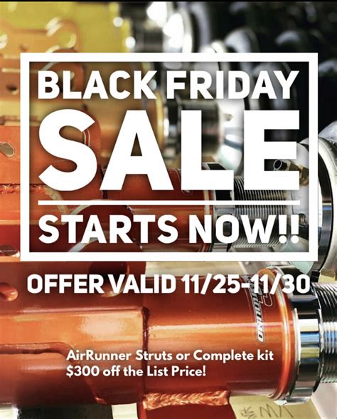 Black Friday Sale Starts Now Air Runner Systems