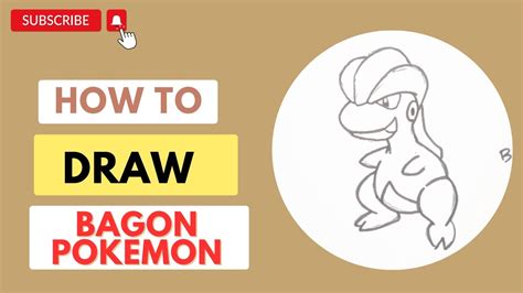 How To Draw Bagon Pokemon Bagon Drawing Tutorial Youtube