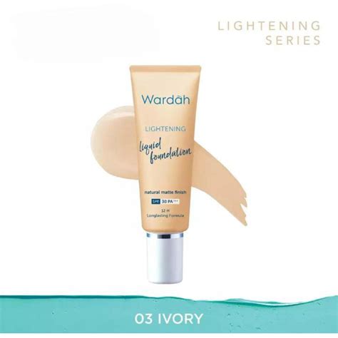 Wardah Lightening Liquid Foundation Alas Bedak Mencerahkan Dan