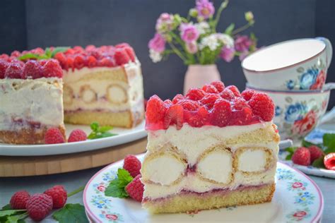 Windbeuteltorte Mit Himbeeren Einfaches Rezept Kochen Aus Liebe