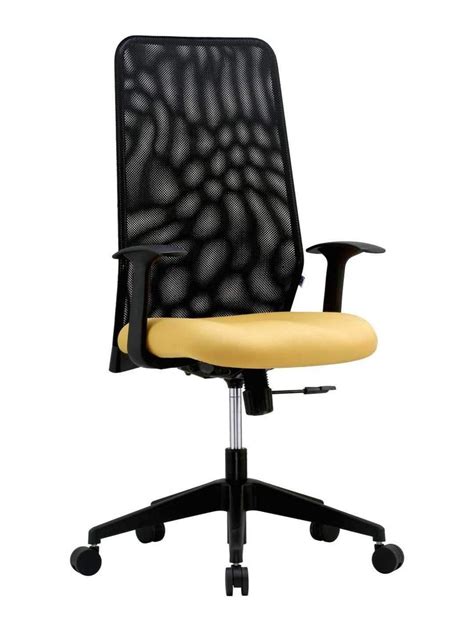 Leather High Back Workstation Chair Beige And Black At Rs In Pune